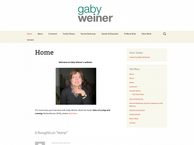 gabyweiner.co.uk snapshot