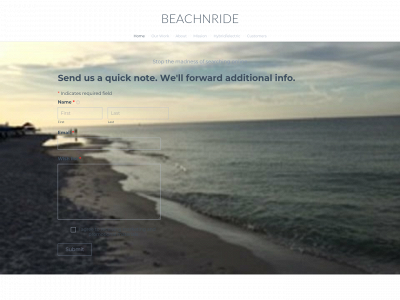 beachnride.com snapshot