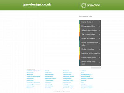 que-design.co.uk snapshot
