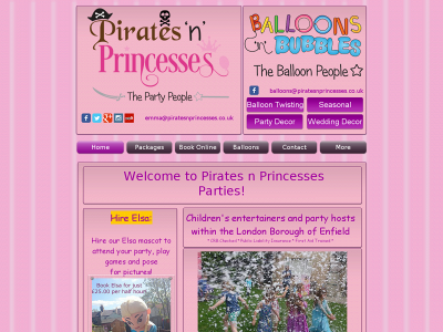 piratesnprincesses.co.uk snapshot