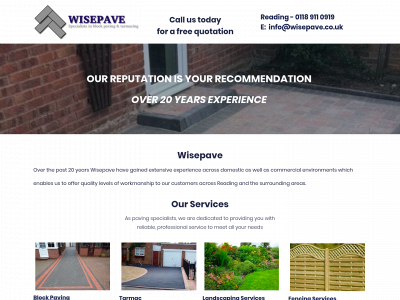 wisepave.co.uk snapshot