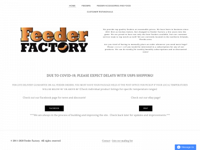 www.feederfactory.net snapshot