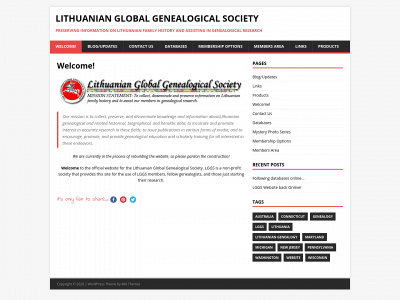 lithuaniangenealogy.org snapshot