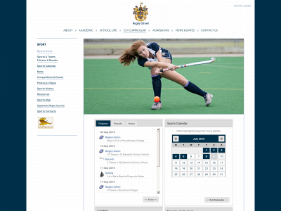 rugbyschoolsports.co.uk snapshot