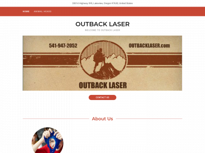 outbacklaser.com snapshot