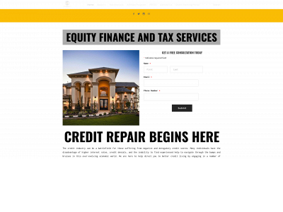 www.equityfinancetaxservice.com snapshot