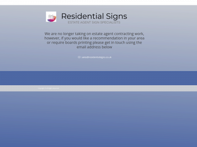 residentialsigns.co.uk snapshot