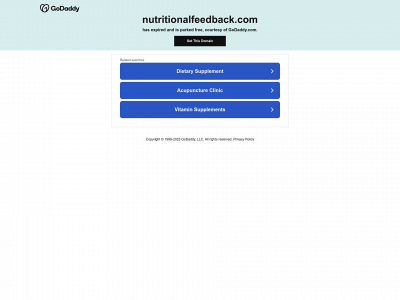 nutritionalfeedback.com snapshot