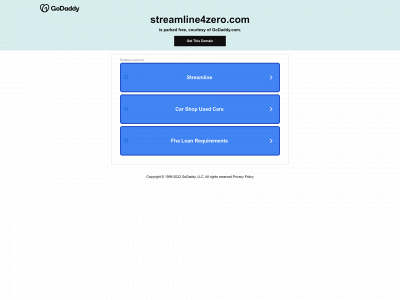 streamline4zero.com snapshot