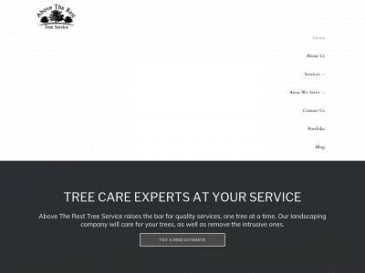 abovetheresttreeservices.com snapshot