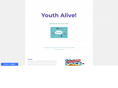 youth-alive.weebly.com snapshot