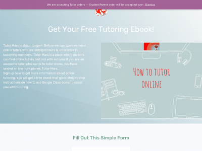 tutormars.com snapshot