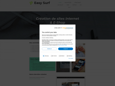 easy-surf.be snapshot