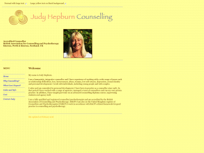 judyhepburn.co.uk snapshot