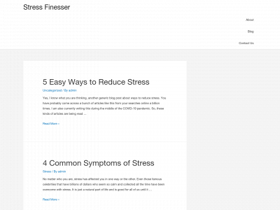 stressfinesser.com snapshot