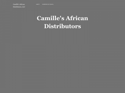 camillesafricandistributors.com snapshot
