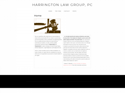 harringtonlawgroup.com snapshot
