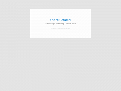 the-structured.de snapshot