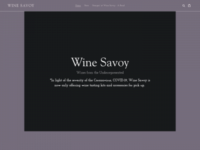 winesavoy.com snapshot