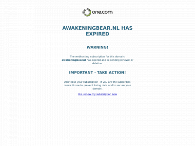 awakeningbear.nl snapshot