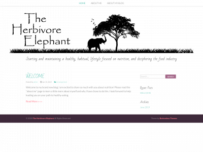 theherbivoreelephant.com snapshot