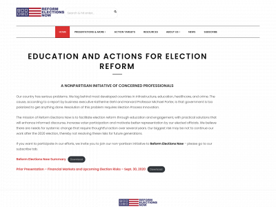 reformelectionsnow.org snapshot