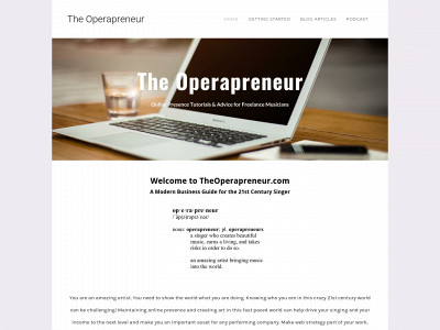 www.theoperapreneur.com snapshot