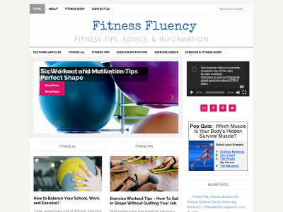 fitnessfluency.com snapshot