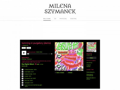 www.milenaszymanek.com snapshot