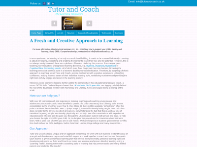 tutorandcoach.co.uk snapshot