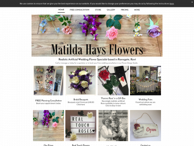 matildahaysflowers.com snapshot