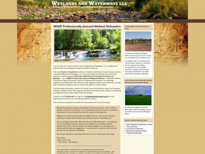 wetlandsandwater.com snapshot