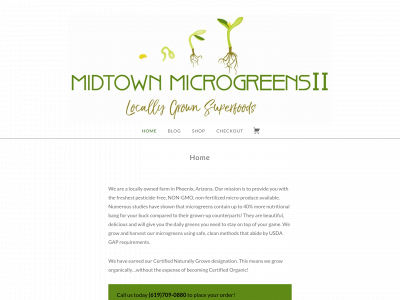 midtownmicrogreens.com snapshot