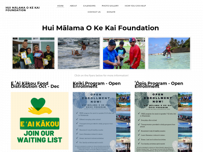 www.huimalamaokekai.org snapshot