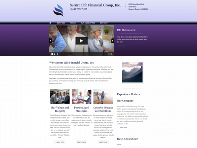 securelifefinancialgroup.com snapshot
