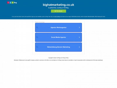 bighatmarketing.co.uk snapshot