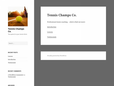 tennischampsco.com snapshot