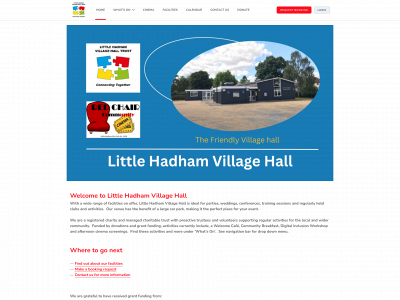 littlehadhamvillagehall.com snapshot