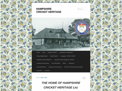 hampshirecricketheritage.com snapshot