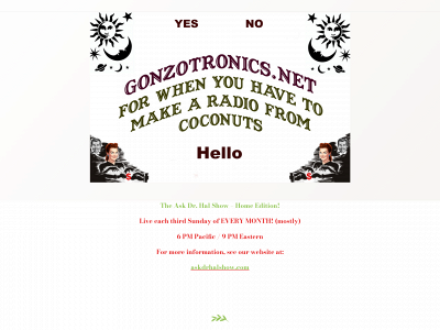 gonzotronics.net snapshot