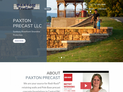 paxtonprecast.com snapshot