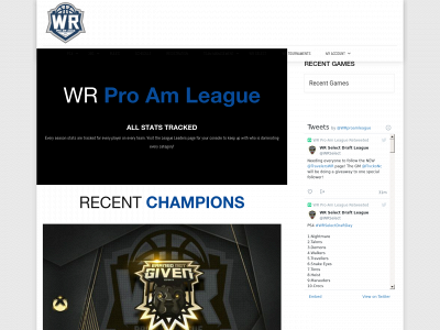 wr-league.com snapshot