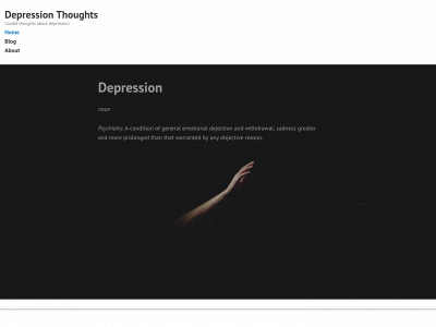 depressionthoughts.com snapshot