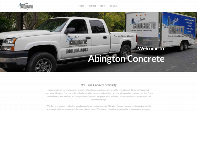 www.abingtonconcrete.com snapshot