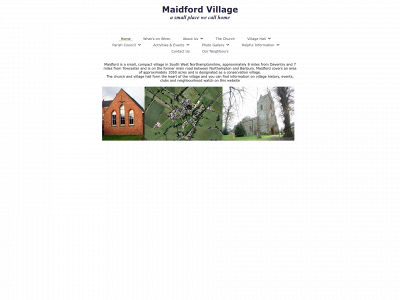 maidford.org.uk snapshot