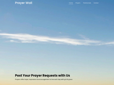 prayerwall.world snapshot