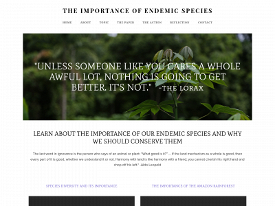 conservingendemicspecies.weebly.com snapshot
