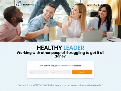 healthyleader.health snapshot