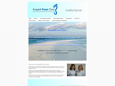 knaphill-foot-clinic.co.uk snapshot