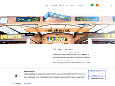 www.restaurantecafeterialaroca.com snapshot